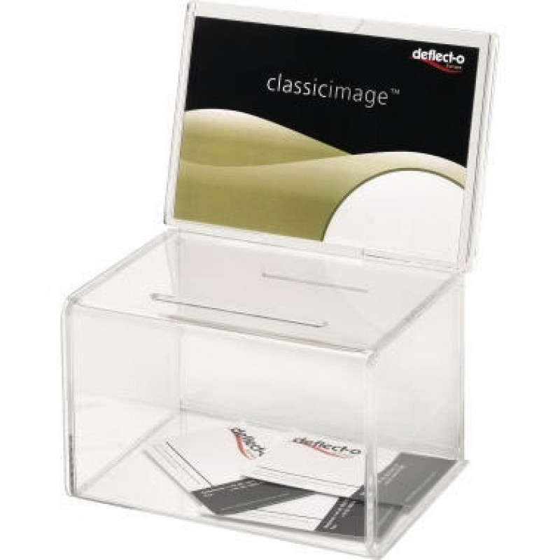 Deflecto Spendenbox 592901 1081x149x222mm glasklar Deflecto Spendenbox 592901 1081x149x222mm glasklar