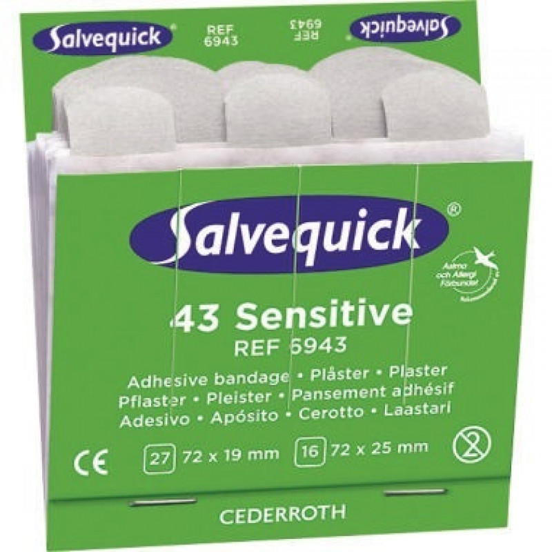Salvequick Pflaster sensible 6943 Allergiker 43 St./Pack. Salvequick Pflaster sensible 6943 Allergiker 43 St./Pack.