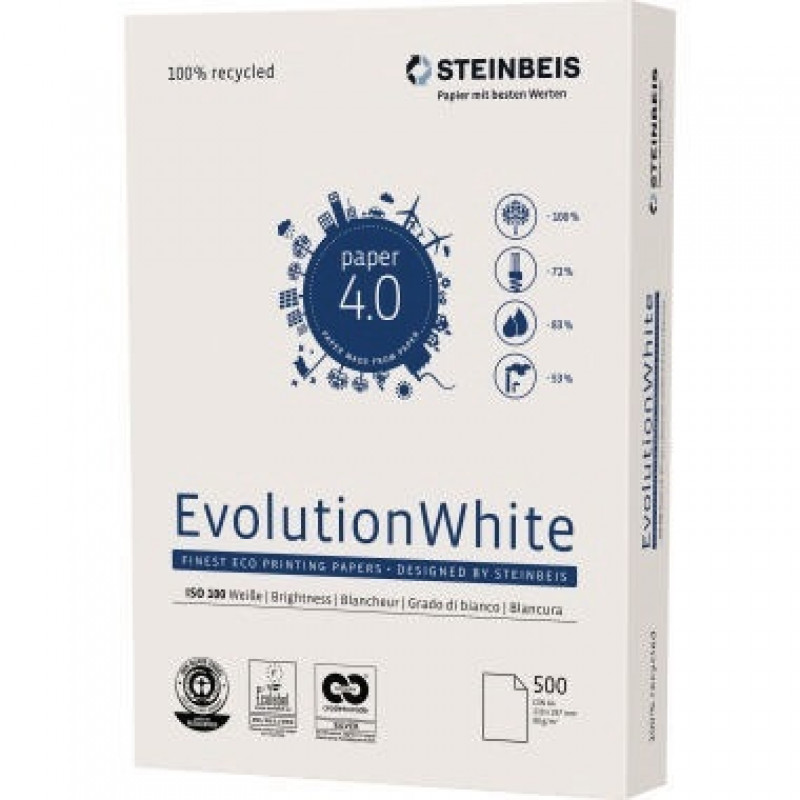 Steinbeis Kopierpapier Evolution White 521908019002 A3 500 Bl./Pack. Steinbeis Kopierpapier Evolution White 521908019002 A3 500 Bl./Pack.
