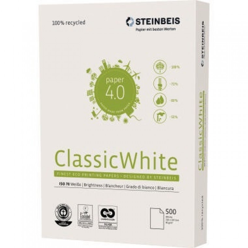Steinbeis Kopierpapier ClassicWhite 521608010001 DIN A4 500 Bl./Pack. Steinbeis Kopierpapier ClassicWhite 521608010001 DIN A4 500 Bl./Pack.