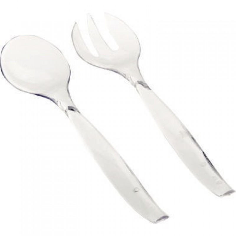 PAPSTAR Salatbesteck 81702 Einweg 25cm transparent 2tlg. PAPSTAR Salatbesteck 81702 Einweg 25cm transparent 2tlg.