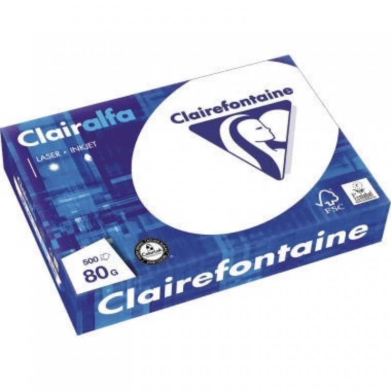 Clairefontaine Multifunktionspapier DIN A4 80g weiß 500 Bl./Pack. Clairefontaine Multifunktionspapier DIN A4 80g weiß 500 Bl./Pack.