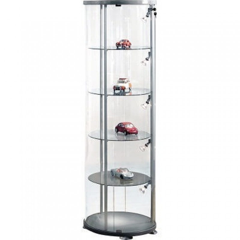 Kerkmann Vitrine 3762 54,5x180cm rund Glas 4Böden Kerkmann Vitrine 3762 54,5x180cm rund Glas 4Böden