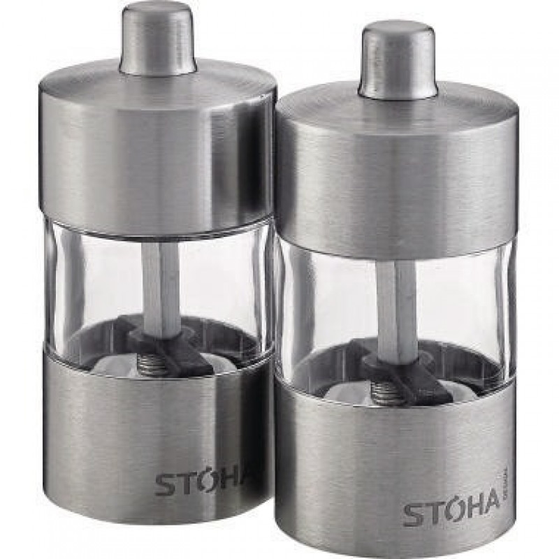 FACKELMANN Salz- und Pfeffermühle 55520 Set 2tlg. Edelstahl silber FACKELMANN Salz- und Pfeffermühle 55520 Set 2tlg. Edelstahl silber