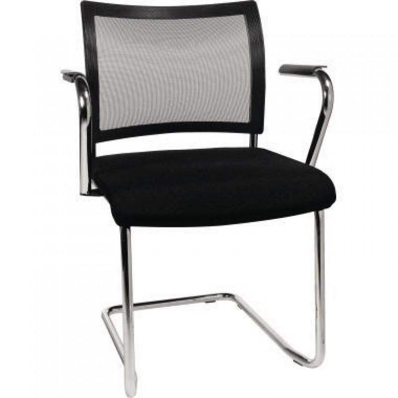 TOPSTAR Besucherstuhl Visit Freischwinger inkl. Armlehnen sw TOPSTAR Besucherstuhl Visit Freischwinger inkl. Armlehnen sw