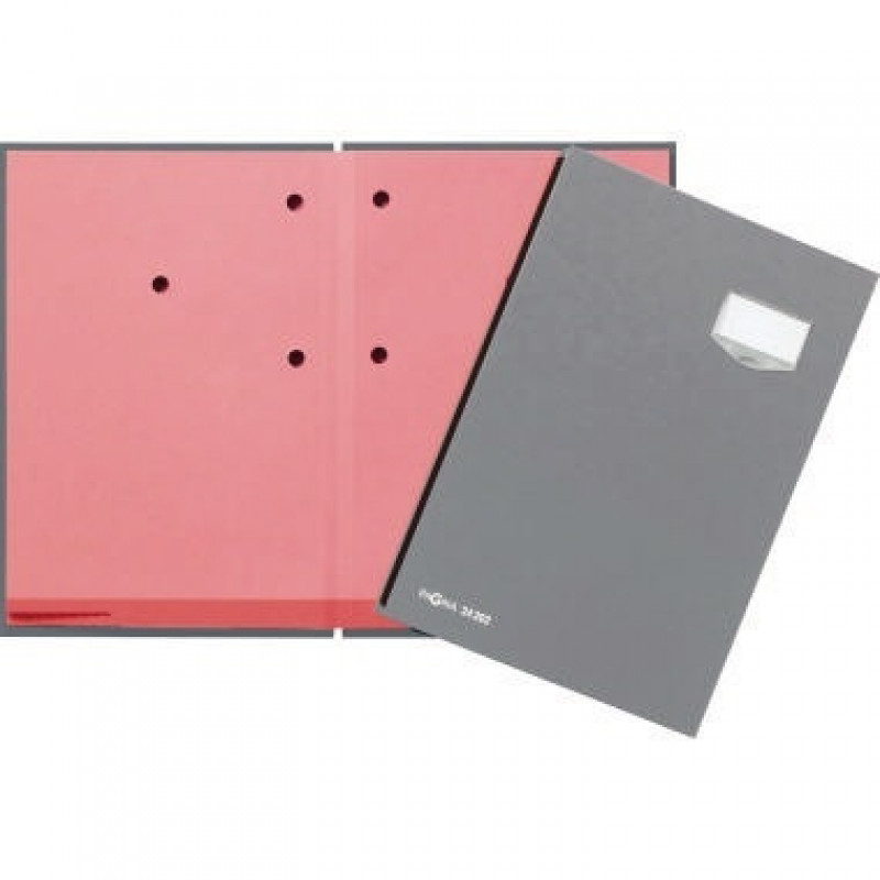 PAGNA Unterschriftenmappe de Luxe 24202-06 20Fächer Pappe grau PAGNA Unterschriftenmappe de Luxe 24202-06 20Fächer Pappe grau