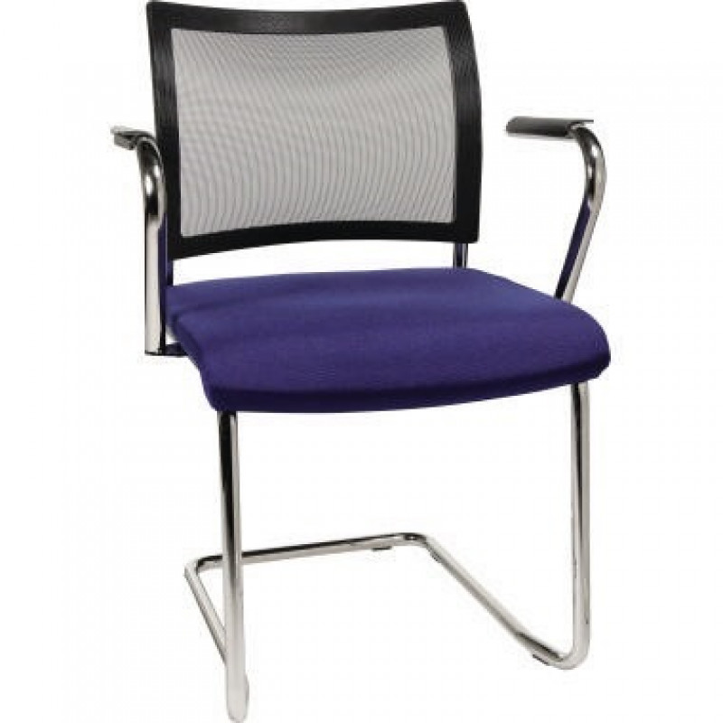 TOPSTAR Besucherstuhl Visit NV49AG26 Freischw. inkl. Arml. bl TOPSTAR Besucherstuhl Visit NV49AG26 Freischw. inkl. Arml. bl