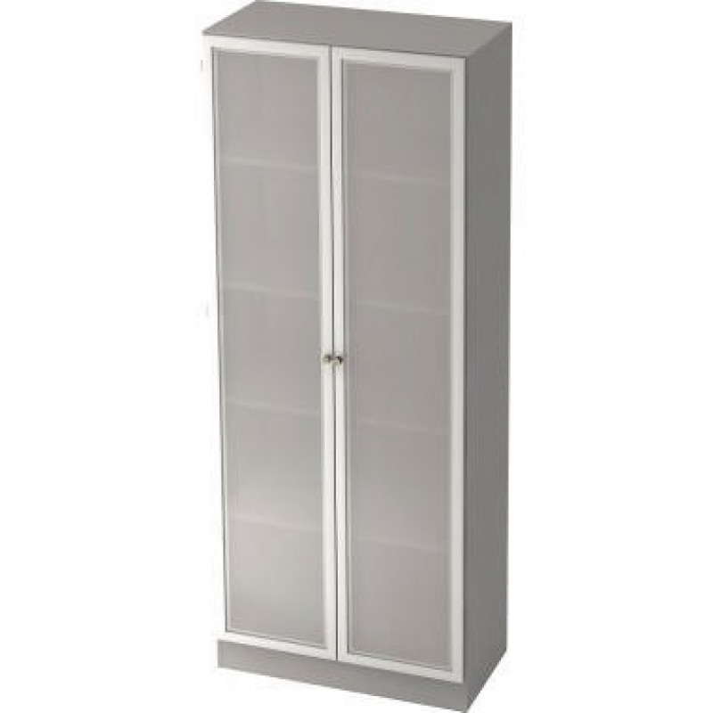 Hammerbacher Glastürenschrank Solid V6100G/W/S/SG 80x42x200,4cm grau Hammerbacher Glastürenschrank Solid V6100G/W/S/SG 80x42x200,4cm grau