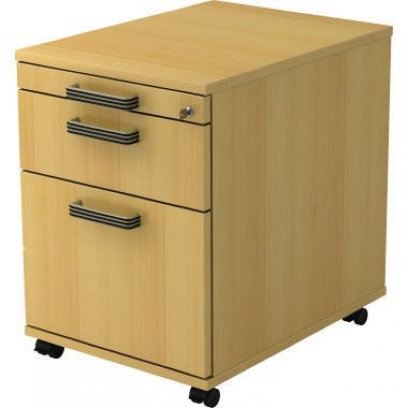 Hammerbacher Rollcontainer Solid VAC20/6/6/SG buche/buche Hammerbacher Rollcontainer Solid VAC20/6/6/SG buche/buche