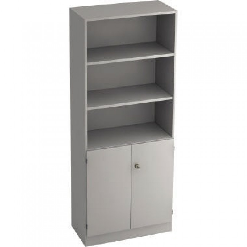 Hammerbacher Regalschrank Solid V6770/5/5/SG 5OH grau/grau Hammerbacher Regalschrank Solid V6770/5/5/SG 5OH grau/grau