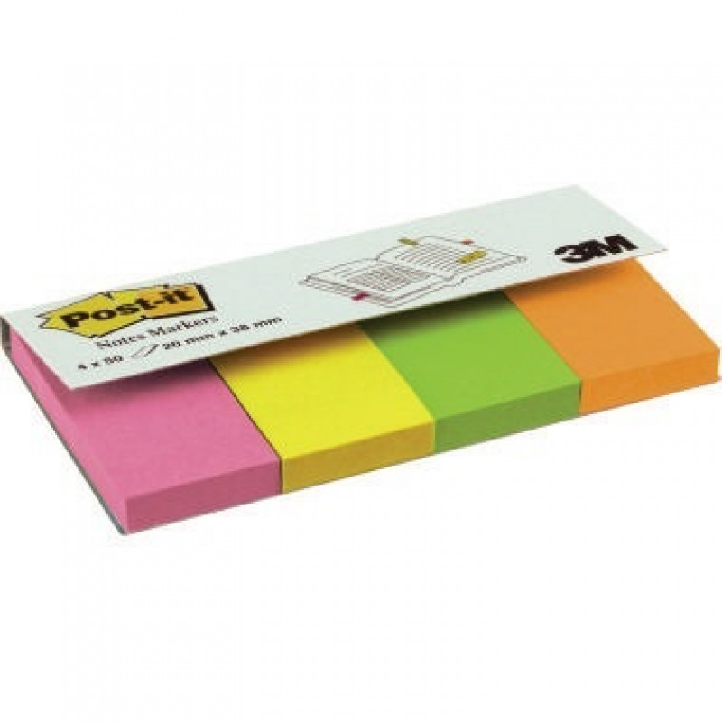 Post-it Haftstreifen Page Marker 670-4N 20x38mm sortiert 4 St./Pack. Post-it Haftstreifen Page Marker 670-4N 20x38mm sortiert 4 St./Pack.