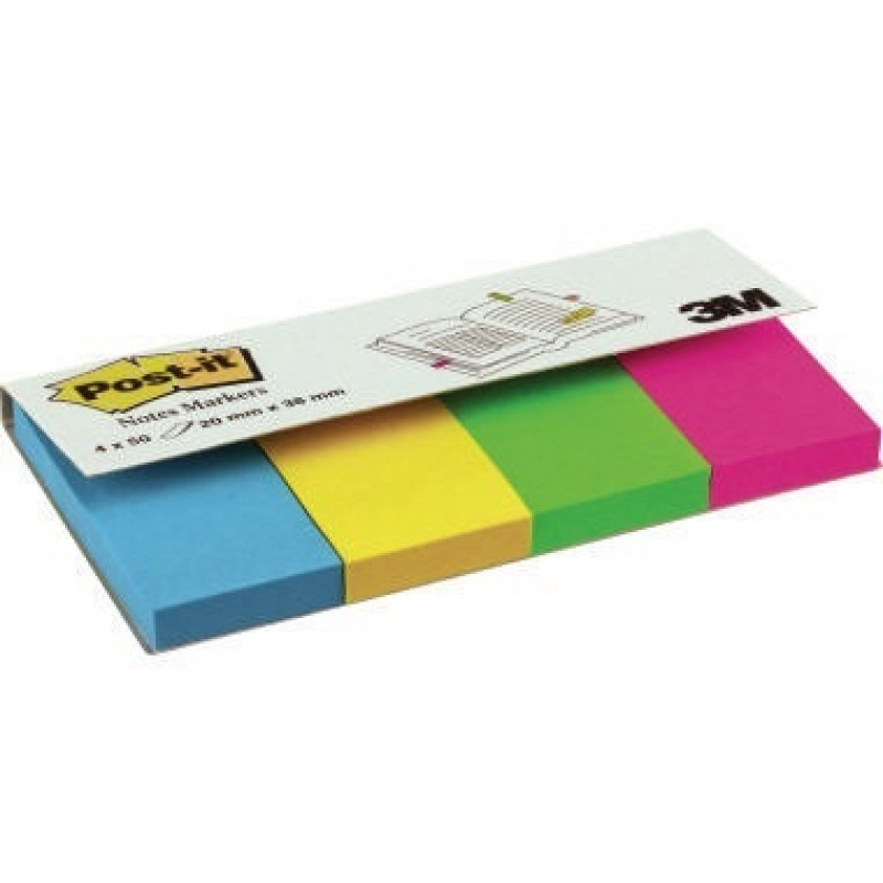 Post-it Haftstreifen Page Marker 670-4U 20x38mm sortiert 4 St./Pack. Post-it Haftstreifen Page Marker 670-4U 20x38mm sortiert 4 St./Pack.