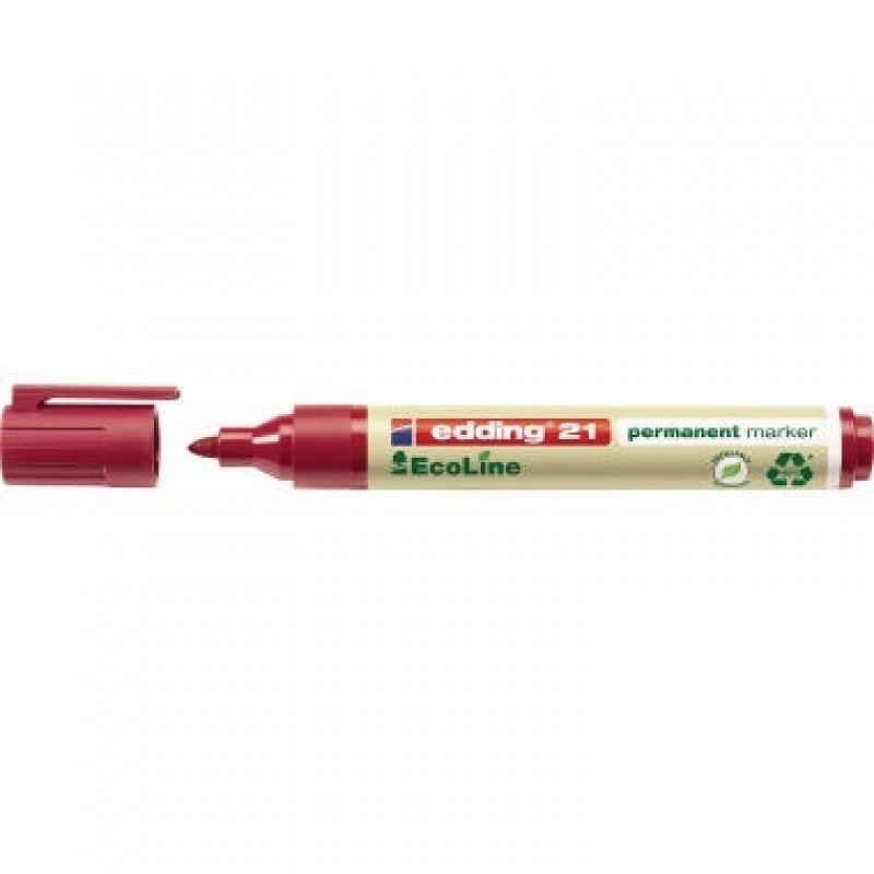edding Permanentmarker 21 EcoLine 4-21002 1,5-3mm Rundspitze rot edding Permanentmarker 21 EcoLine 4-21002 1,5-3mm Rundspitze rot