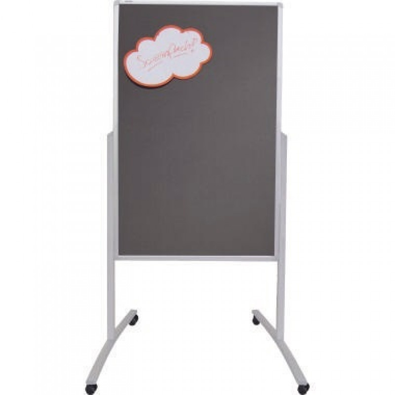 Franken Mulitfunktionstafel PRO mobil 125x78cm Filz grau Franken Mulitfunktionstafel PRO mobil 125x78cm Filz grau