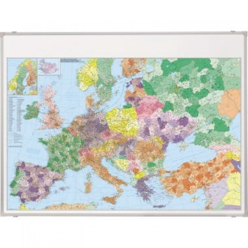 Franken Kartentafel Europa KA650M 98x138 cm magnethaftend 1:3.6 Mio.