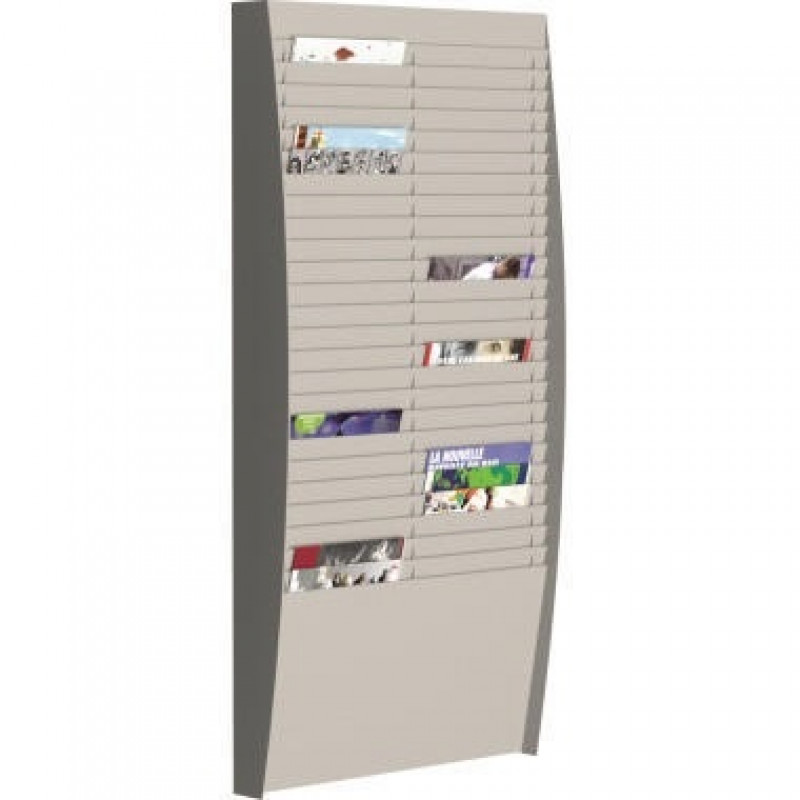 Paperflow Wand-Sortiertafel V 50F A4V2X25.02 DIN A4 grau Paperflow Wand-Sortiertafel V 50F A4V2X25.02 DIN A4 grau