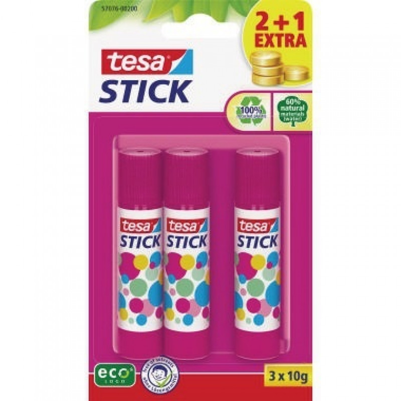 tesa Klebestift ecoLogo 57076-00200-02 10g pi 3 St./Pack tesa Klebestift ecoLogo 57076-00200-02 10g pi 3 St./Pack