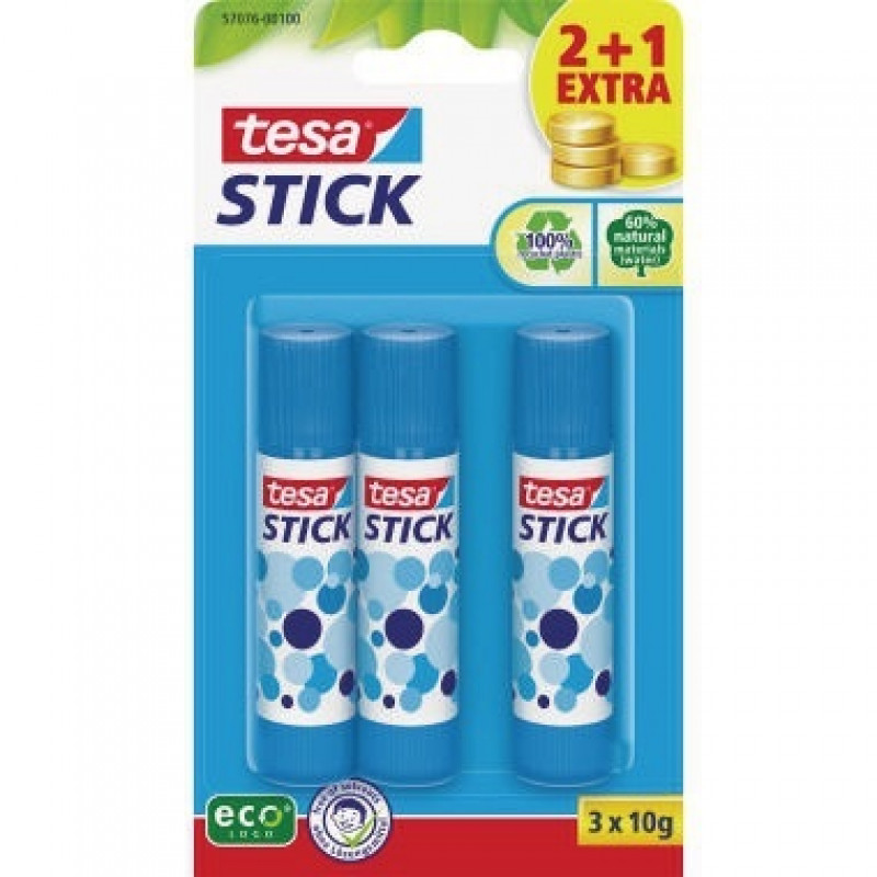tesa Klebestift ecoLogo® 57076-00100-02 10g bl 3 St./Pack
