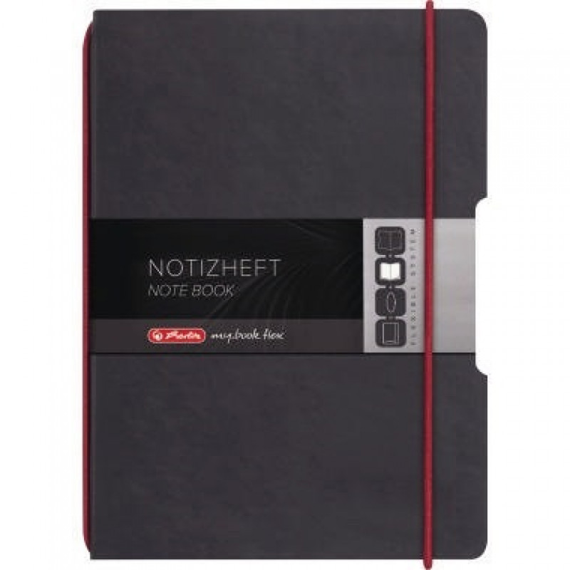 Herlitz Notizheft flex 11361839 Lederoptik DIN A5 40Blatt kariert Herlitz Notizheft flex 11361839 Lederoptik DIN A5 40Blatt kariert