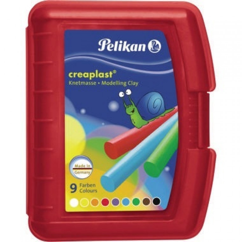 Pelikan Knetmasse Creaplast 198/9R 622670 farbig sortiert 9 St./Pack. Pelikan Knetmasse Creaplast 198/9R 622670 farbig sortiert 9 St./Pack.