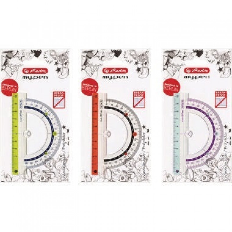 Herlitz Winkelmesser my.pen 11368008 10cm Kunststoff sortiert Herlitz Winkelmesser my.pen 11368008 10cm Kunststoff sortiert