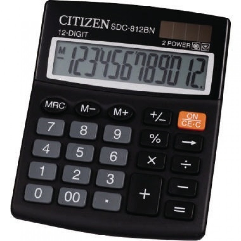Citizen Tischrechner SDC812BN 12stellig schwarz Citizen Tischrechner SDC812BN 12stellig schwarz