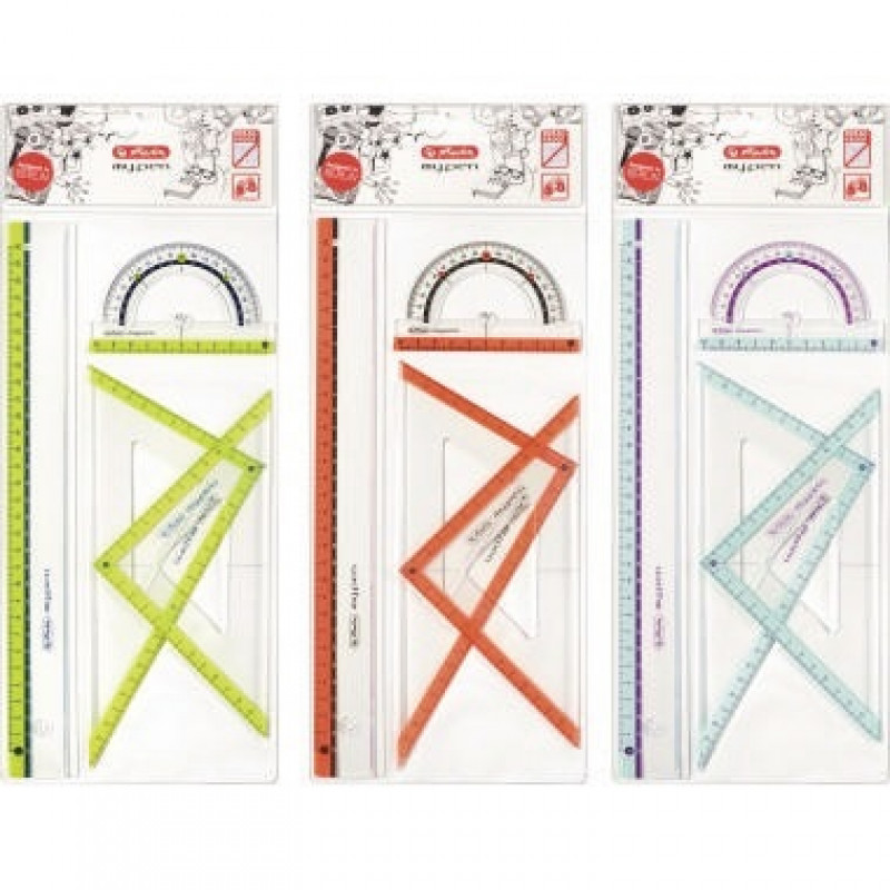 Herlitz Geometrieset my.pen 11368222 4teilig Kunststoff sort. Herlitz Geometrieset my.pen 11368222 4teilig Kunststoff sort.