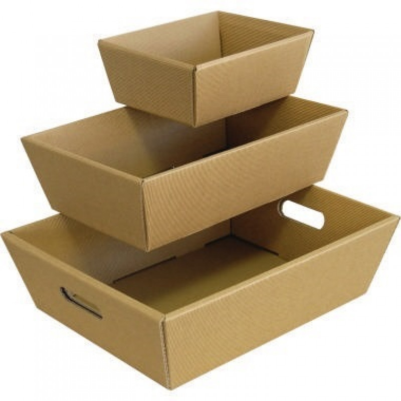 Präsentkorb 4-Eck Groß Welle Natur 1001507-0001 Präsentkorb 4-Eck Groß Welle Natur 1001507-0001