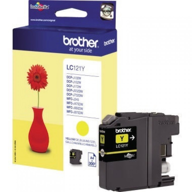 Brother Tintenpatrone LC121Y 300Seiten gelb Brother Tintenpatrone LC121Y 300Seiten gelb