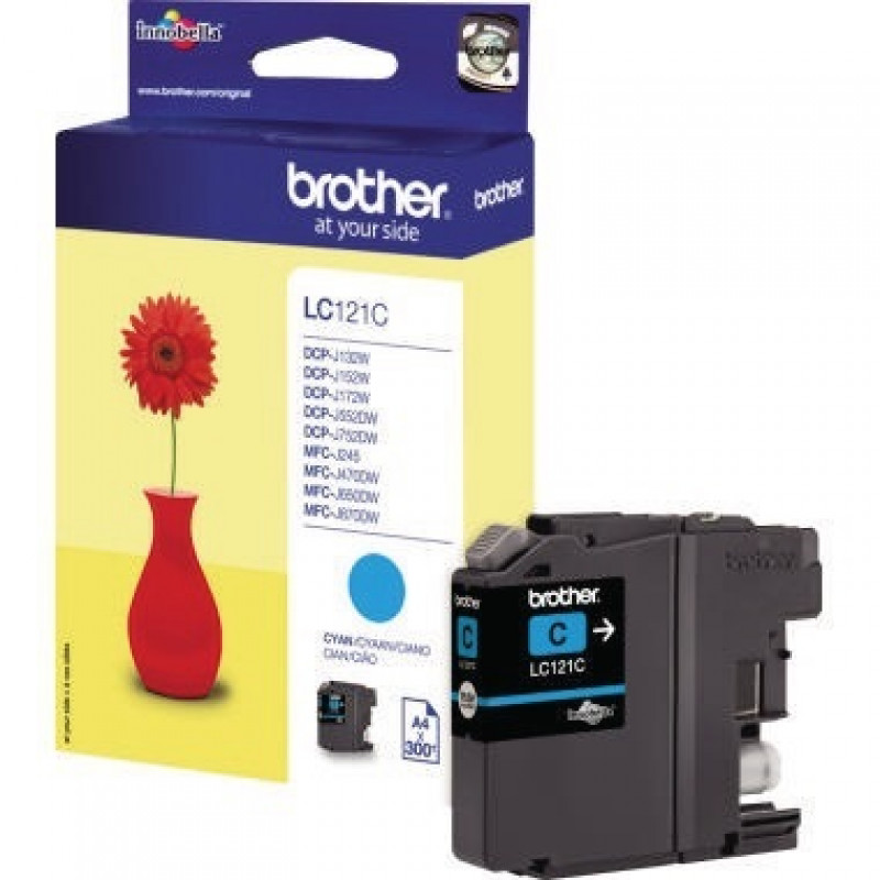 Brother Tintenpatrone LC121C 300Seiten cyan Brother Tintenpatrone LC121C 300Seiten cyan