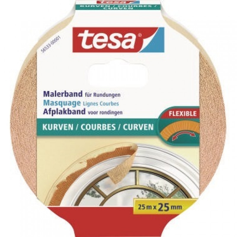 tesa Malerband Kurven 56533-00001-00 25mmx25m tesa Malerband Kurven 56533-00001-00 25mmx25m