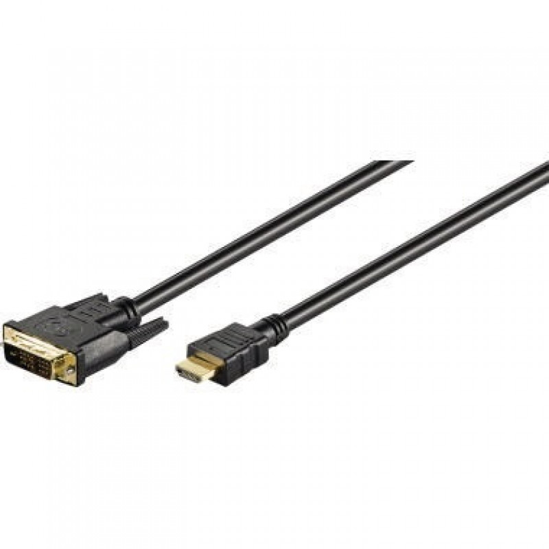 Goobay HDMI/DVI-D Kabel 51580 2m schwarz Goobay HDMI/DVI-D Kabel 51580 2m schwarz