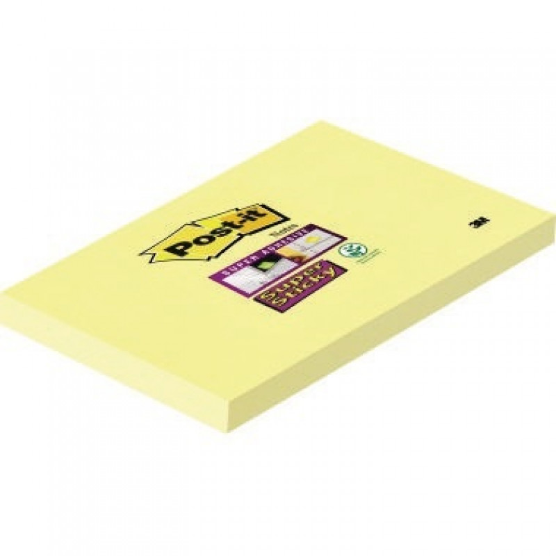 Post-it Haftnotiz Super Sticky 65512SY 127x76mm 90Bl. gelb Post-it Haftnotiz Super Sticky 65512SY 127x76mm 90Bl. gelb