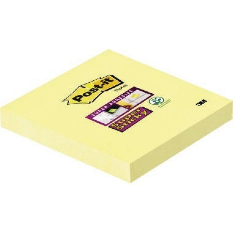 Post-it Haftnotiz Super Sticky 65412SY 76x76mm 90Bl gelb Post-it Haftnotiz Super Sticky 65412SY 76x76mm 90Bl gelb