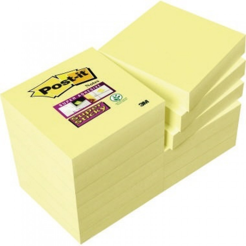 Post-it Haftnotiz 62212SY 48x48mm 90Bl. gelb 12 St./Pack. Post-it Haftnotiz 62212SY 48x48mm 90Bl. gelb 12 St./Pack.