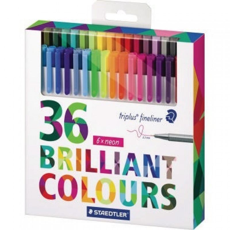 STAEDTLER Fineliner triplus 334 C36 sortiert 36 St./Pack. STAEDTLER Fineliner triplus 334 C36 sortiert 36 St./Pack.