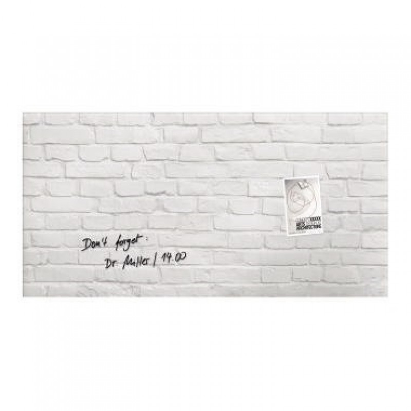 Sigel Multifunktionstafel artverum GL144 910x460x15mm Glas Klinker ws Sigel Multifunktionstafel artverum GL144 910x460x15mm Glas Klinker ws