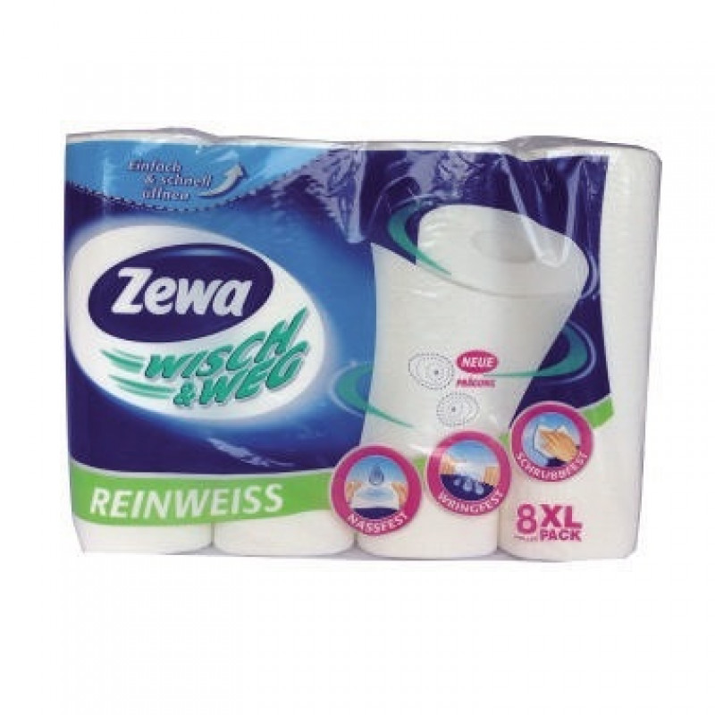 Zewa Küchenrolle Wisch und Weg 2.949.873 8 Rl./Pack. Zewa Küchenrolle Wisch und Weg 2.949.873 8 Rl./Pack.