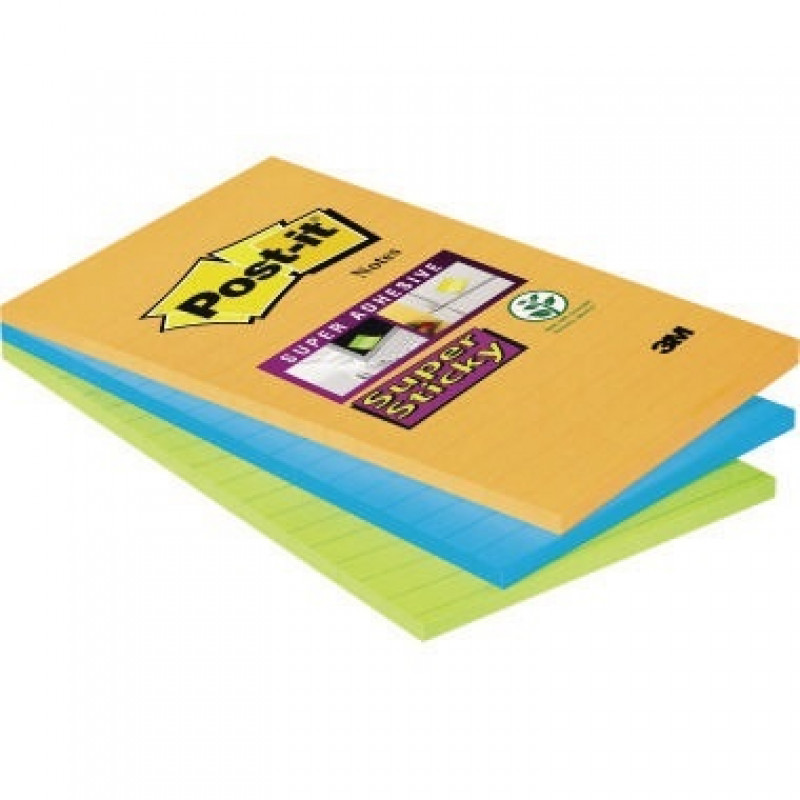 Post-it Haftnotiz Super Sticky Notes 46453SSA sortiert 3 St./Pack. Post-it Haftnotiz Super Sticky Notes 46453SSA sortiert 3 St./Pack.