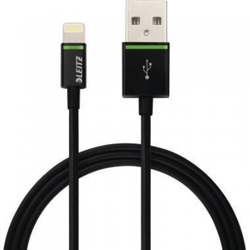 Leitz Kabel Complete 62120095 Lightning auf USB 1m schwarz Leitz Kabel Complete 62120095 Lightning auf USB 1m schwarz