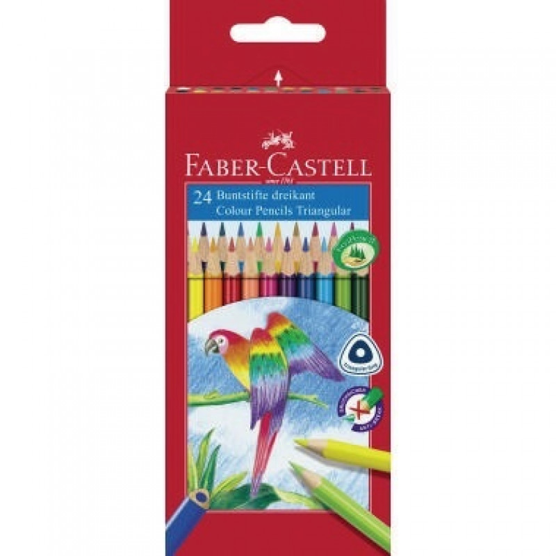 Faber-Castell Farbstift Triangular 116544 sortiert 24 St./Pack.
