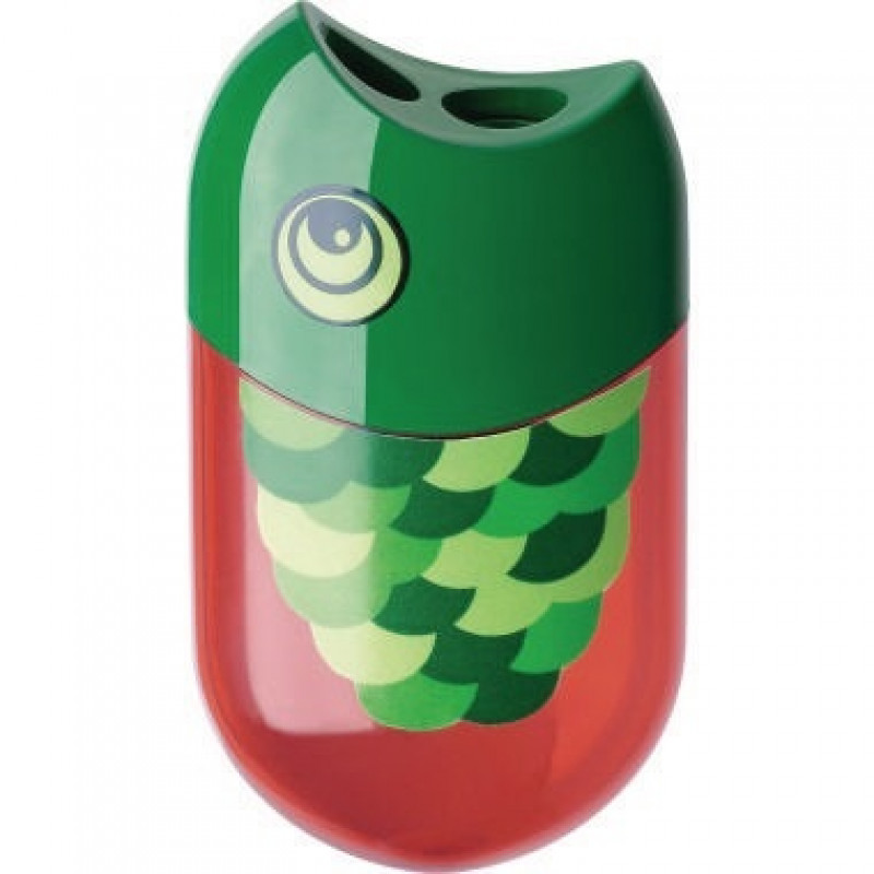 Faber-Castell Doppelspitzdose 183525 Fisch +Radierer Faber-Castell Doppelspitzdose 183525 Fisch +Radierer