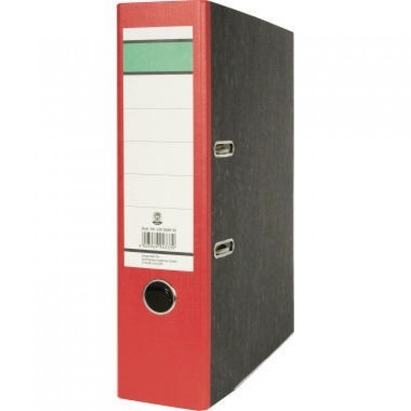 Ordner DIN A4 80mm Recycling Pappe rot Ordner DIN A4 80mm Recycling Pappe rot