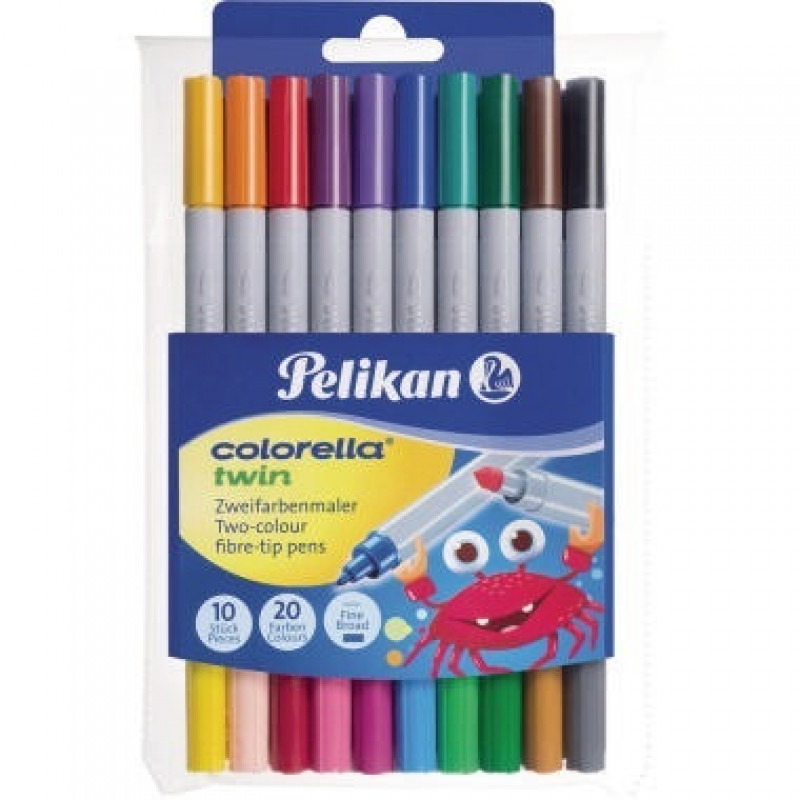 Pelikan Colorella twin C304 20 Farben 2 Strichbreiten Pa=10St