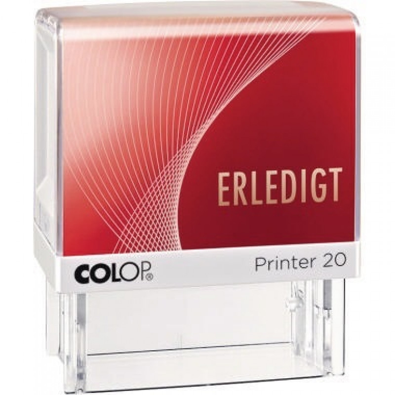 COLOP Textstempel Printer 20 ERLEDIGT 100670 38mm Kunststoff rt COLOP Textstempel Printer 20 ERLEDIGT 100670 38mm Kunststoff rt