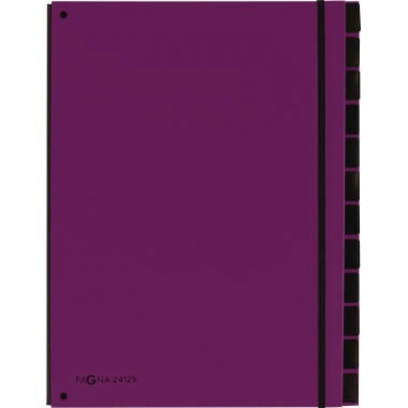 PAGNA Pultordner 24129-12 34x26,5x2cm 12Fächer lila PAGNA Pultordner 24129-12 34x26,5x2cm 12Fächer lila