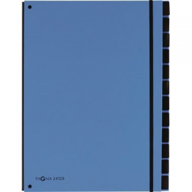 PAGNA Pultordner 24129-13 34x26,5x2cm 12Fächer hellblau PAGNA Pultordner 24129-13 34x26,5x2cm 12Fächer hellblau