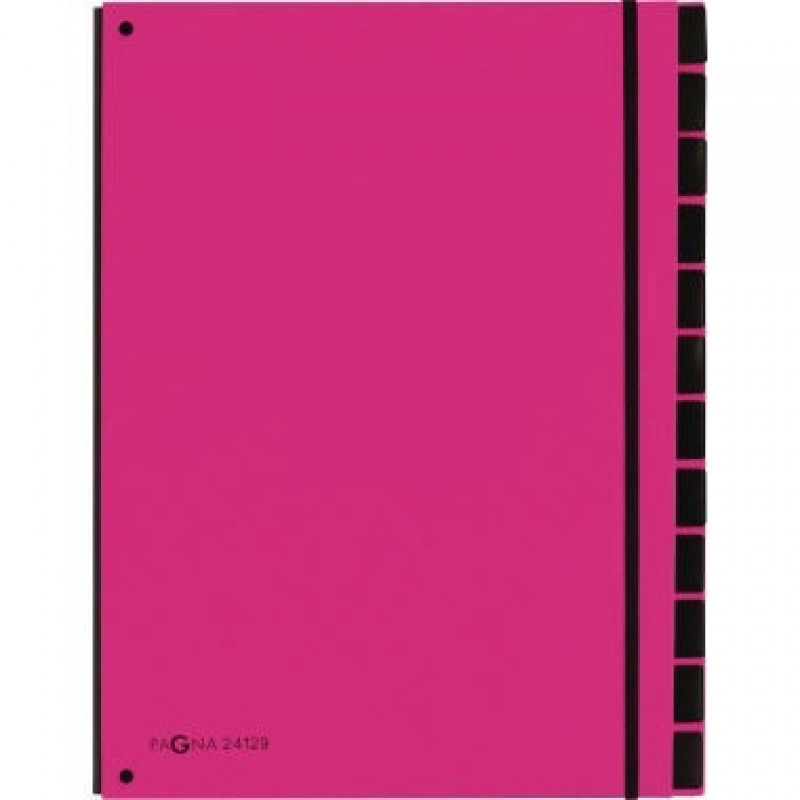 PAGNA Pultordner 24129-34 34x26,5x2cm 12Fächer dunkelrosa PAGNA Pultordner 24129-34 34x26,5x2cm 12Fächer dunkelrosa