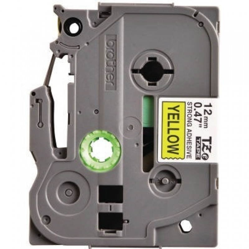 P-touch Schriftband Stark TZES631 laminiert 12mmx8m sw auf ge P-touch Schriftband Stark TZES631 laminiert 12mmx8m sw auf ge