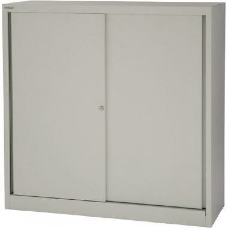 Bisley Schiebetürschrank ECO SD412112S696 2Böden verkehrsweiß Bisley Schiebetürschrank ECO SD412112S696 2Böden verkehrsweiß